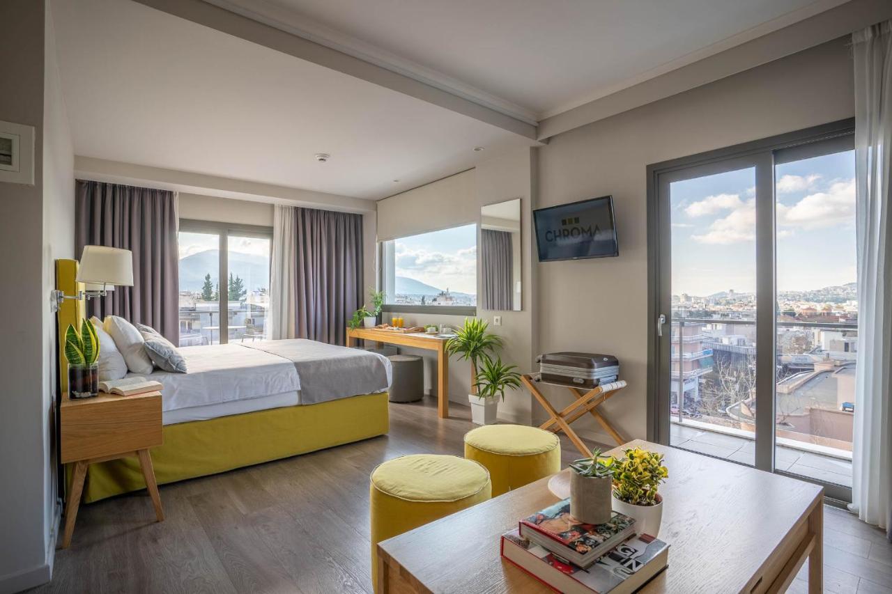 โครมา แฟชั่น รูม แอนด์ อพาร์ตเมนต์ Aparthotel เอเธนส์ ภายนอก รูปภาพ