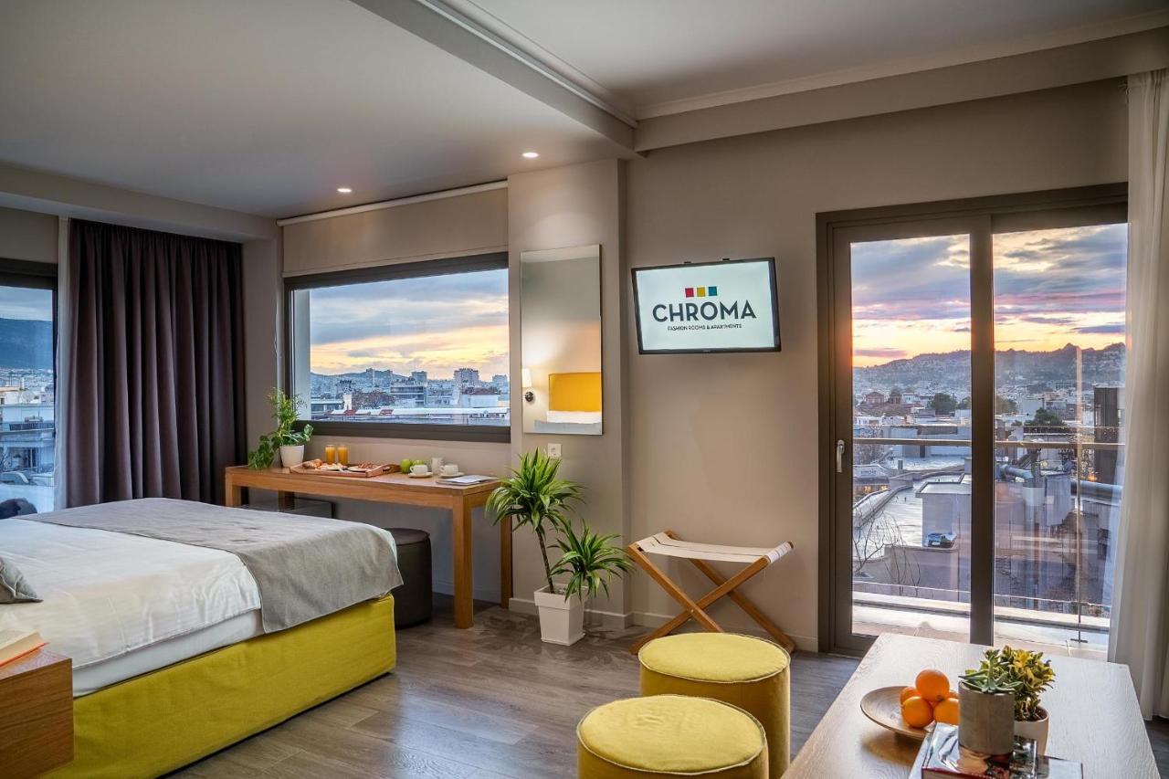 โครมา แฟชั่น รูม แอนด์ อพาร์ตเมนต์ Aparthotel เอเธนส์ ภายนอก รูปภาพ